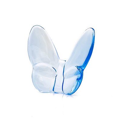HomeRoots 3" Aqua Crystal Butterfly Figurine Tabletop Sculpture