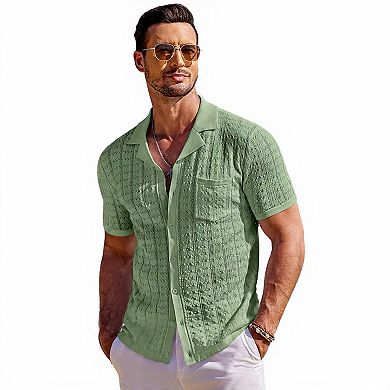 Casual Knit Polo Shirt for Summer