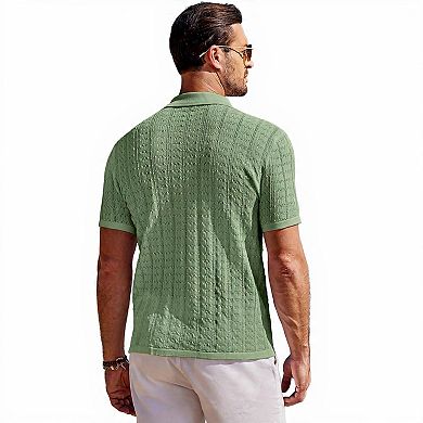 Casual Knit Polo Shirt for Summer