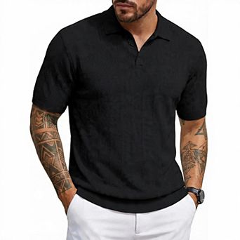 Men's Short Sleeve Knit Polo
