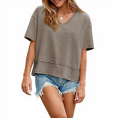 Women's Short Sleeve Flowy Top