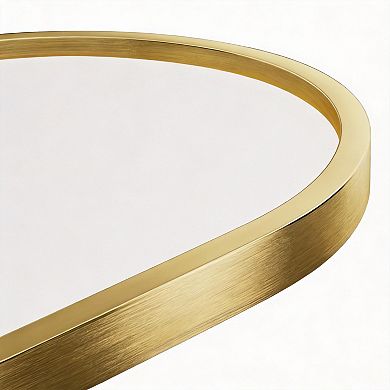 Arched Full Length Floor Mirror Aluminum Frame Stand Leaning Wall 71"Lx28"W