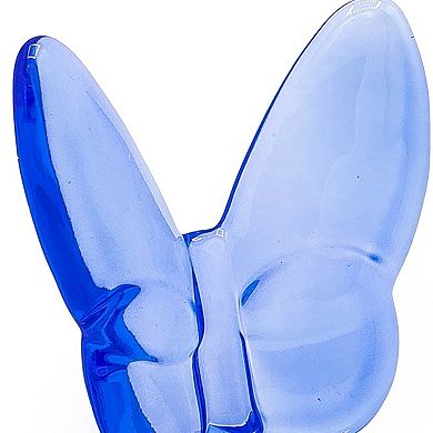 HomeRoots 3" Blue Crystal Butterfly Figurine Tabletop Sculpture