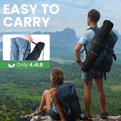 Portable Folding Camping Chair with Cup Holder & Carry Bag