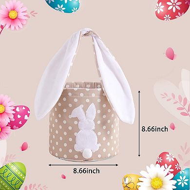 Easter Bunny Basket Gift Egg Hunt Canvas Tote