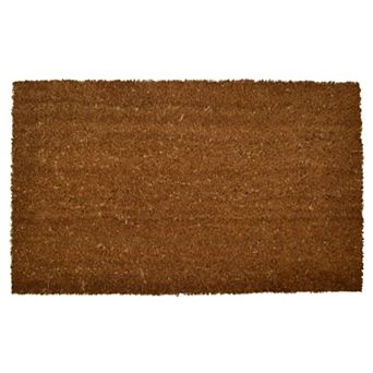 HomeRoots 24" X 36" Brown Coir Outdoor Door Mat