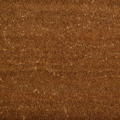 HomeRoots 24" X 36" Brown Coir Outdoor Door Mat