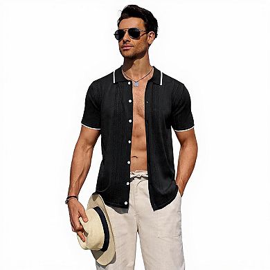 Men's Knit Polo Shirt for Summer