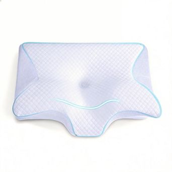 2-in-1 Memory Foam Contour Pillow for Neck Support Side Sleepers