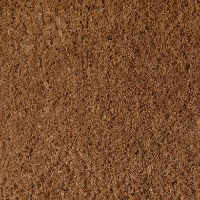 HomeRoots 18" X 30" Brown Coir Outdoor Door Mat