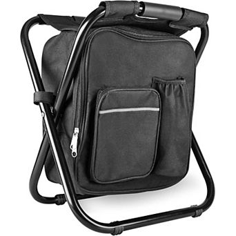 Backpack Stool Cooler Chair 300 Lb Folding Camping Fishing