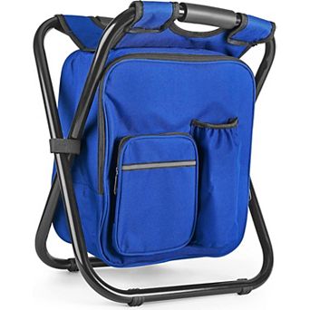 Backpack Stool Cooler Chair 300 Lb Folding Camping Fishing