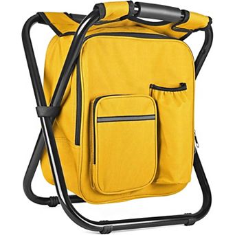 Backpack Stool Cooler Chair 300 Lb Folding Camping Fishing