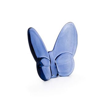 HomeRoots 3" Dark Blue Crystal Butterfly Figurine Tabletop Sculpture