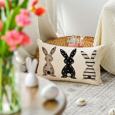20"x12" Easter Bunny Pillow Cover Sofa Decor