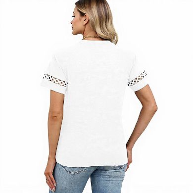 Women's Casual Tunic Crew Neck Shirt