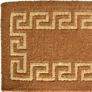 HomeRoots 24" X 39" Brown Coir Outdoor Door Mat