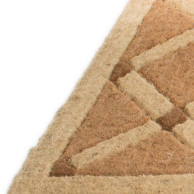 HomeRoots 18" X 47" Brown Coir Outdoor Door Mat