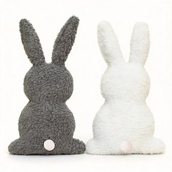 2 pc Easter Bunny Shaped Throw Pillows Sofa Bedroom Decor