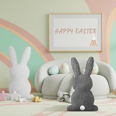 2pcs Easter Bunny Shaped Throw Pillows Sofa Bedroom Decor