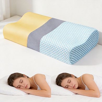 Memory Foam Contour Pillow for Side Sleepers Ergonomic Neck Support