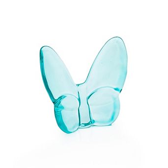 HomeRoots 3" Turquoise Crystal Butterfly Figurine Tabletop Sculpture
