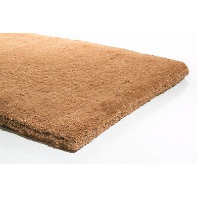 HomeRoots 24" X 36" Brown Coir Outdoor Door Mat