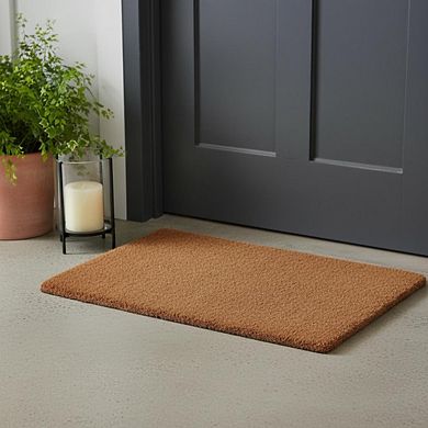 HomeRoots 24" X 36" Brown Coir Outdoor Door Mat