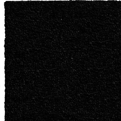 HomeRoots 24" X 36" Black and Natural Coir Hello Outdoor Door Mat