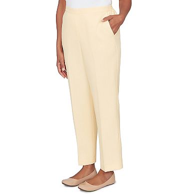 Women's Alfred Dunner Tailored Flat Front Short Length Pants