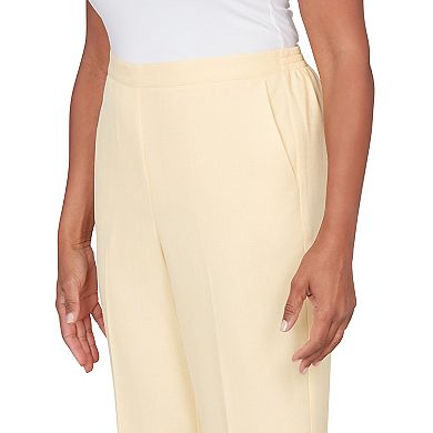 Women's Alfred Dunner Tailored Flat Front Slant Pocket Pants