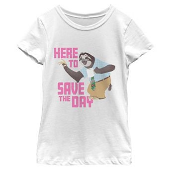 Girls' Disney's Zootopia Here To Save The Day Graphic Tee