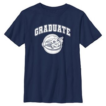 Boys 6-20 Baby Yoda Graduate Short Sleeve Graphic Tee