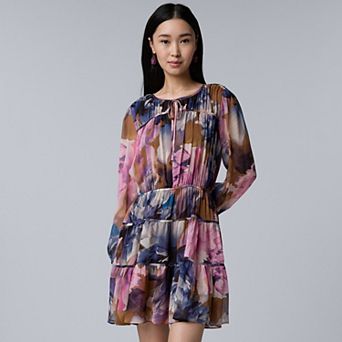 Women's Simply Vera Vera Wang Ruched Short Dress
