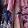 Blue Pink Lush Floral