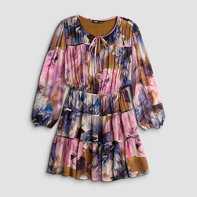 Petite Simply Vera Vera Wang Ruched Short Dress