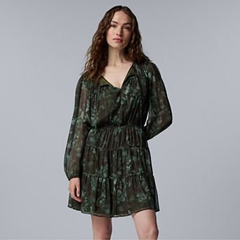 Petite Simply Vera Vera Wang Ruched Short Dress