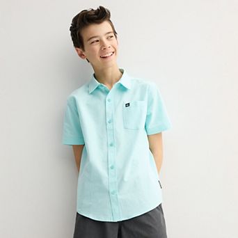 Boys 8-20 Quiksilver Oxford Classic Woven Button-Down Shirt