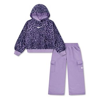 Girls 4-6x Nike Animal Print Hoodie & Cargo Pants Set
