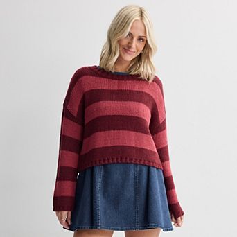 Juniors' SO® Chunky Crewneck Sweater