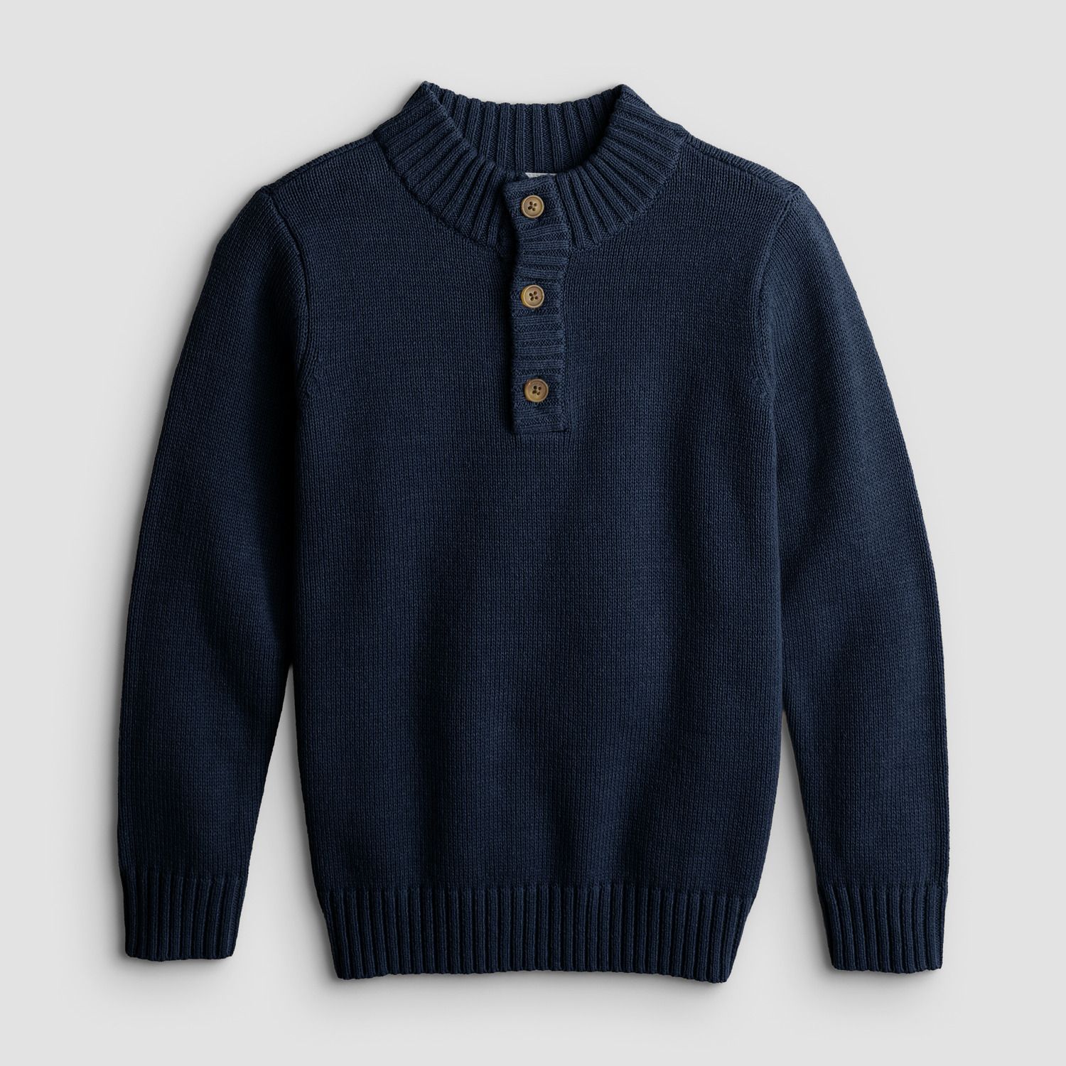 Свитер Jumping Beans® Button Neck для мальчиков, цвет: Тёмно-синий — фото 1