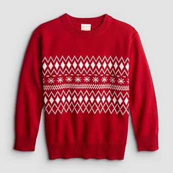 Boys 4-14 Jumping Beans® Holiday Pattern Crewneck Sweater