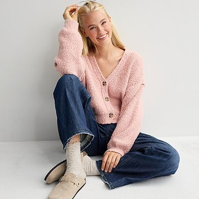 Juniors' SO® Slub Cardigan