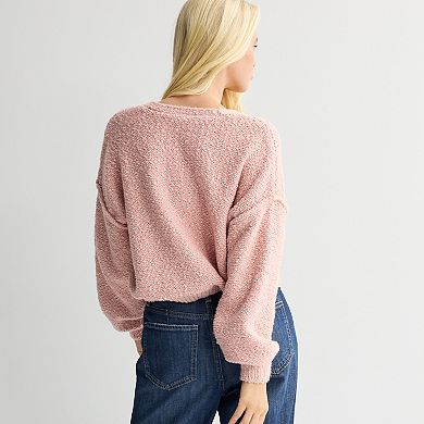 Juniors' SO® Slub Cardigan
