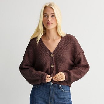 Juniors' SO® Slub Cardigan