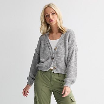 Juniors' SO® Slub Cardigan