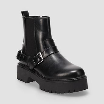 SO® Double Buckle Women's Chelsea Boots