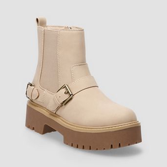 SO® Double Buckle Women's Chelsea Boots