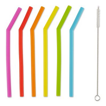 RSVP International Silicone Straw Set - 6 pc