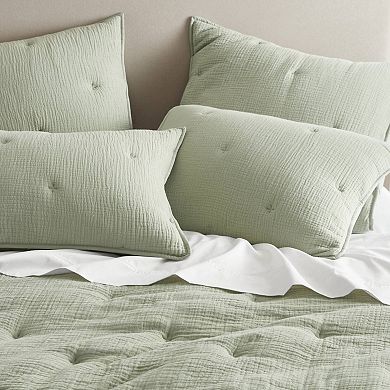 Harbor House Breeze Cotton Gauze Embroidered Euro Sham